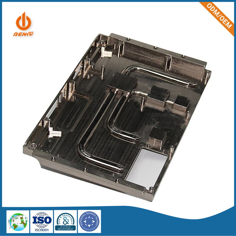 Προσαρμοσμένη χυτή κύβος ακρίβεια Cnc Heatsink αργιλίου που επεξεργάζεται τα μέρη επένδυσης στη μηχανή