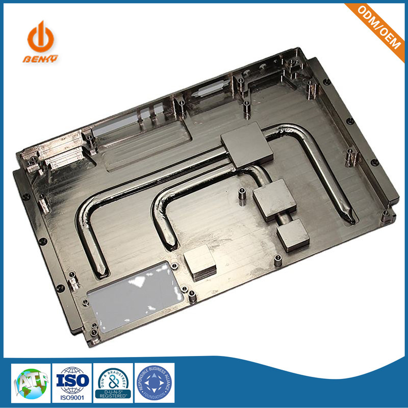 Προσαρμοσμένη χυτή κύβος ακρίβεια Cnc Heatsink αργιλίου που επεξεργάζεται τα μέρη επένδυσης στη μηχανή