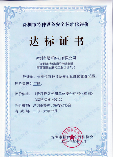 ΚΙΝΑ Shenzhen Benky Industrial Co., Ltd. Πιστοποιήσεις